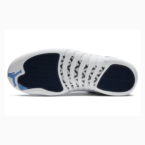 Air Jordan 12 Nike Retro Indigo Zapatillas Baloncesto Hombre Blancas Azules | JD-462PW
