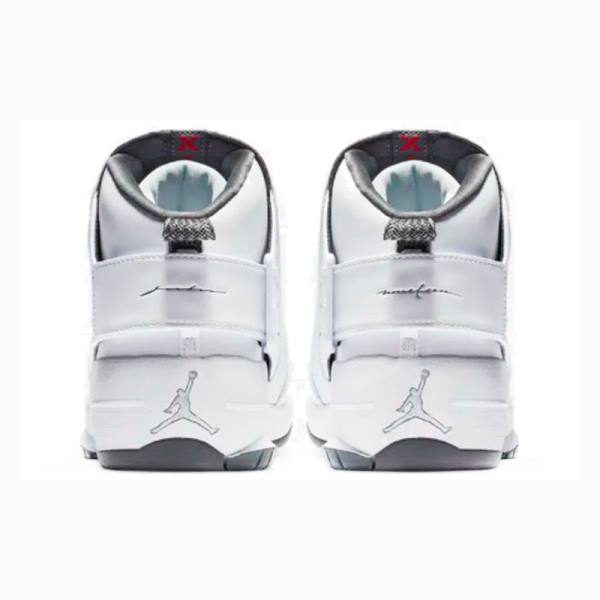 Air Jordan 19 Nike Retro Flint Grey Zapatillas Baloncesto Hombre Blancas Negras | JD-785LP