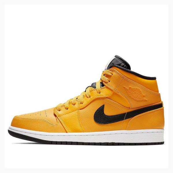 Air Jordan 1 Nike Mid Zapatillas Baloncesto Hombre Doradas | JD-214FI