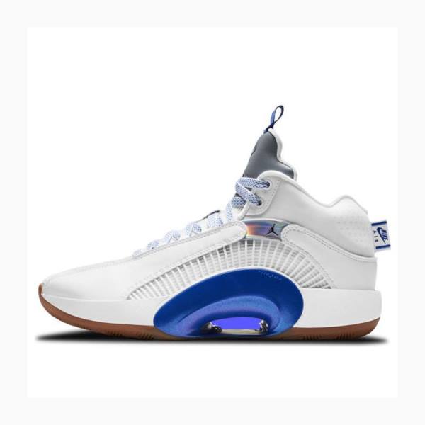 Air Jordan 35 Nike Sisterhood\' Zapatillas Baloncesto Hombre Blancas Azules | JD-392KD