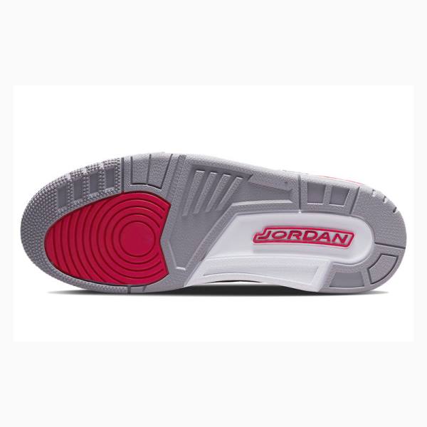 Air Jordan 3 Nike Retro Cardinal Zapatillas Baloncesto Hombre Blancas Rojas | JD-532EO