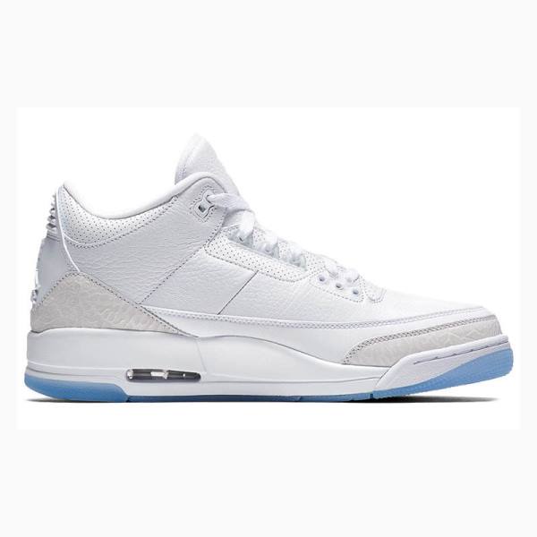 Air Jordan 3 Nike Retro Zapatillas Baloncesto Hombre Blancas Azules | JD-213EM