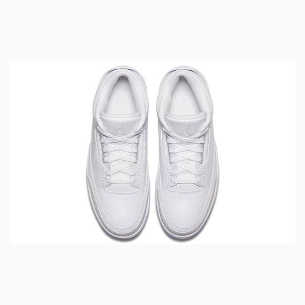 Air Jordan 3 Nike Retro Zapatillas Baloncesto Hombre Blancas Azules | JD-213EM