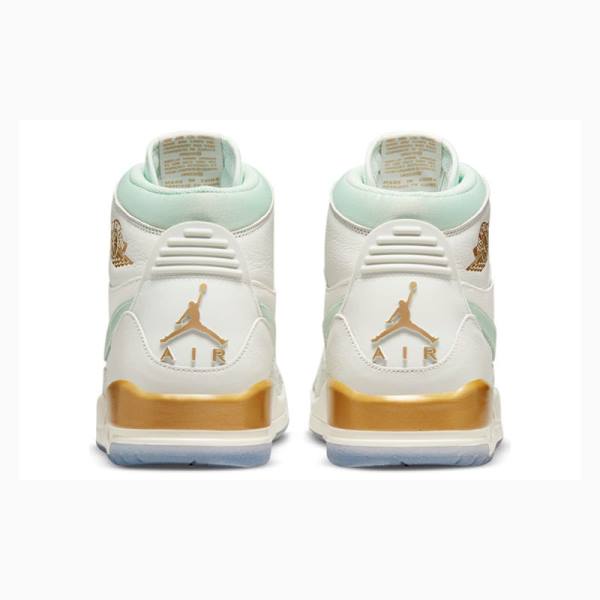 Air Jordan Nike Legacy 312 CNY Zapatillas Baloncesto Hombre Blancas Verde Doradas | JD-305SV