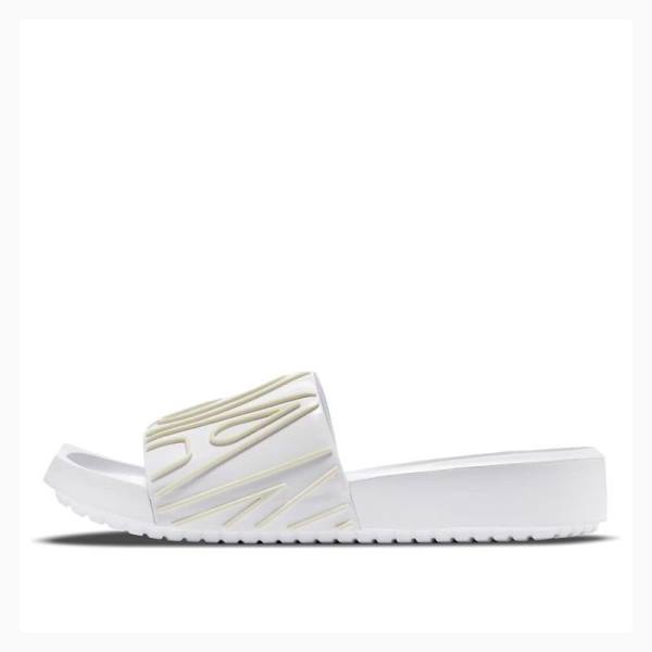 Air Jordan Nike Nola Chanclas Mujer Blancas | JD-451RG