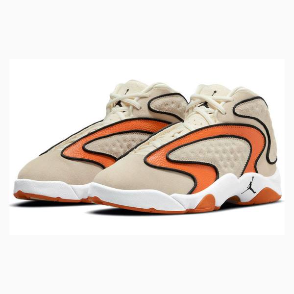 Air Jordan Nike OG Zapatillas Baloncesto Mujer Beige Naranjas | JD-875QS